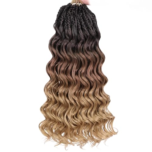 Leeven 14 Inch Pre Looped Ocean Wave Crochet Hair 8