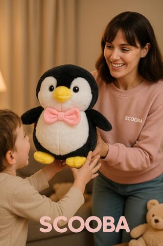 Image of SCOOBA Bow Penguin Soft Toy 25 cm (Bow Penguin)