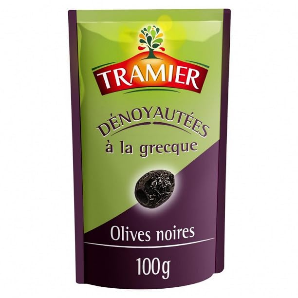 TRAMIER - Olive Noire À La Grecque Dénoyautée Sachet 100G...