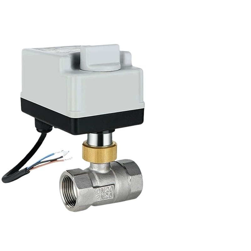 Vanne motorisée DN40 AC 220V à 3 fils et 2 contrôles en acier inoxydable pour fluides