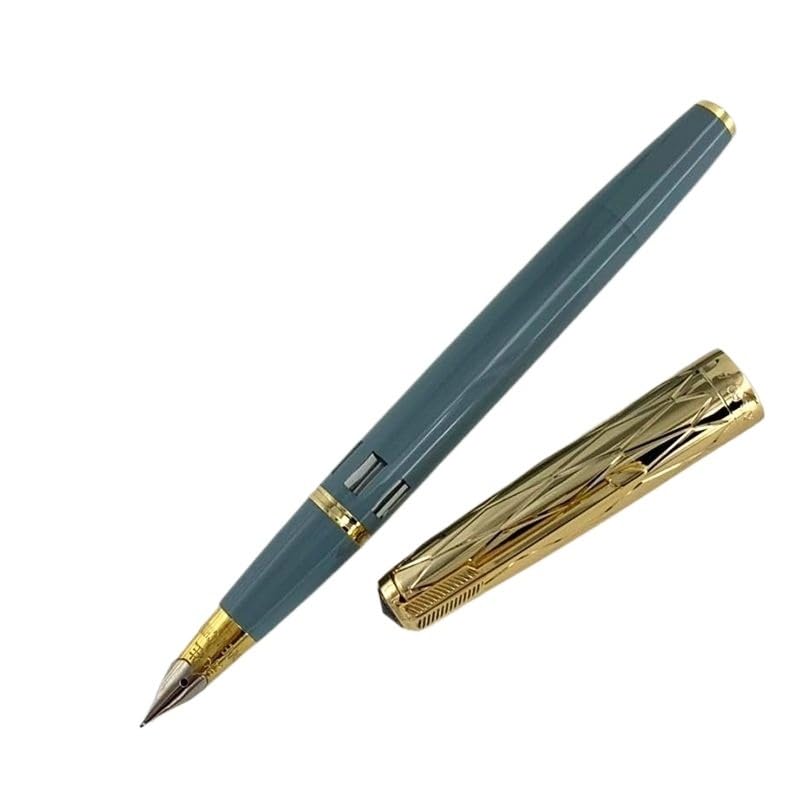 Stylo-plume doré PURYN bleu clair pour réussir vos notes de cours et examen