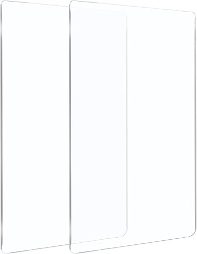 Miniatura 10 de BENECREAT Paquete de 2 almohadillas de corte acrílicas transparentes de 7.5 x 6 pulgadas, placas de troquelado de acrílico transparente para