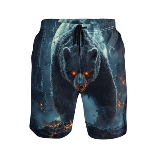 Short de bain doublé homme Bears maillot compression sport vacances