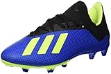 Materiali SINTETICI Adidas X 18.3 FG, Zapatillas de Fútbol para Hombre, Azul (Football Blue/Solar Yellow/Core Black), 42 EU