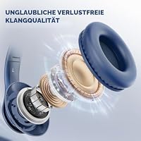 Uliptz Bluetooth Kopfhörer Over Ear, Bluetooth 6.0, 65 Stunden Spielzeit – Ansicht 2