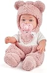Enjoyin 12" Baby Doll with Accessories for Toddler Girls Ages 3+ | Includes Pink Outfit, Pacifier, Bottle & Soft Blanket | Interactive Role-Play Toy for Kids
