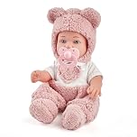 Enjoyin 12" Baby Doll with Accessories for Toddler Girls Ages 3+ | Includes Pink Outfit, Pacifier, Bottle & Soft Blanket | Interactive Role-Play Toy for 3 Year Old Girls
