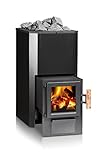 + mit Saunasteinen 60 kg FinTec Holz-Saunaofen Iwo Trend MH: 15,9 kW / keine BImSchV /