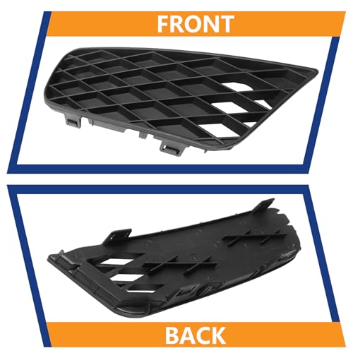 Image of BXZ Front Bumper Insert Outer Grille Fog Light Lamp Cover Bezel Pair For 2009 2010 2011 Honda Civic(Not For 2DR)