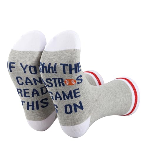 TSOTMO 2 Pairs Baseball Socks Funny Birthday Gift Baseball Fans Gift Game Day Socks For Men Players (ASTR socks)4