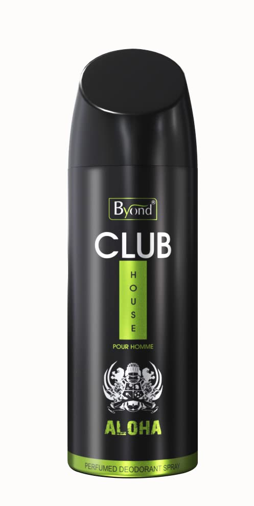Byond Club House No Gas Deodorant, Perfume Body Spray, Long Lasting Deo for Men 24 Hour, Pack of 1 (Aloha, 150ml)