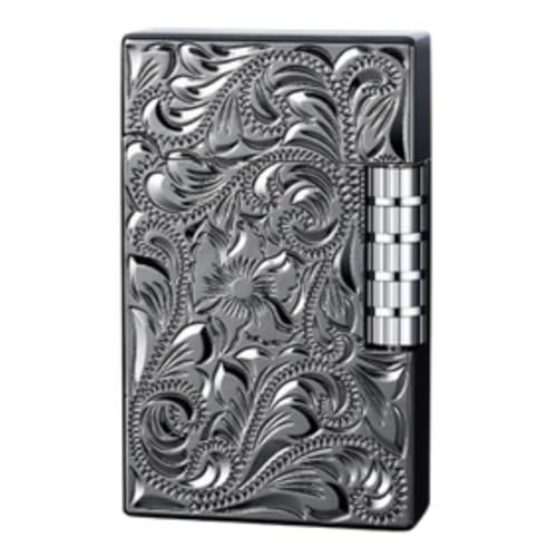 Image of Smoke King Sanji Retro Gas Lighter Pulley Ignition Lighter, Soft Flame Refillable Lighter, Collection & Gifting (Black)