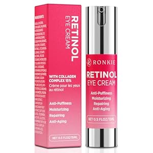 Retinol Eye Cream for Dark Circles: Anti-Wrinkle Eye Cream with Hyaluronic Acid – Reduce Under Eye Bags