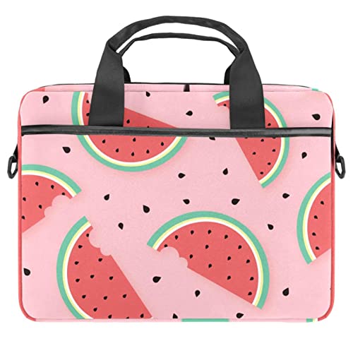 Sac à bandoulière pour ordinateur 13-14.5 pouces à motif floral orange