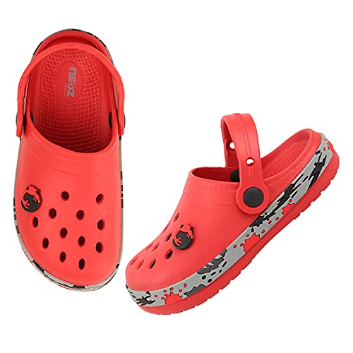 Image of URJO Splash Kid's Clogs /Sandals with Adjustable Back Strap Ultra Soft & Flexibility Anti Skid Comfortable Waterproof Daily Mules Clogs /Sandals Boy's & Girl's