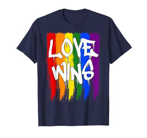 Orgullo LGBTQ Love gana Rainbow Camiseta