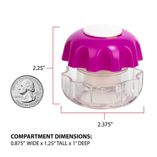 Image of EZY DOSE Crush Pill, Vitamins, Tablets Crusher and Grinder, Effortlessly Crushes Medications into Fine Powder, Features Storage Compartment, Durable, Easy-to-Use Design, Purple, Small, BPA Free | Pill, Vitamins, Tablets, Crusher for Pets, Elderly, Crushes Medications into Fine Powder, Easy-to-Use Design, BPA Free