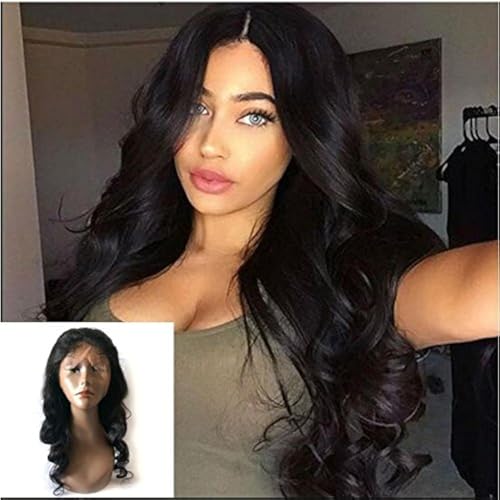 Enoya Hair 360 Silk Top Lace Frontal Loose Wave Human Hair Wigs-Glueless 180% Density Brazilian Virgin Remy Wigs with Baby Hair (silk top 10 Inch, 360 Lace Frontal Wig Loose Wave)