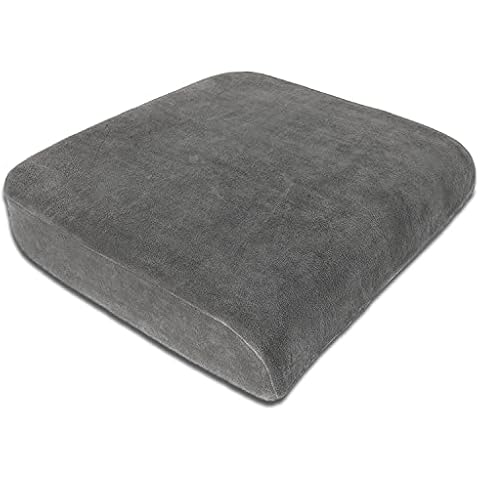 Formalind Visco-Top Sitzkissen XL für Ausgezeichneten Sitzkomfort // Viskoelastisches Sitzpolster mit Dual-Schaum-System - Extra Breites Stuhlkissen Cover