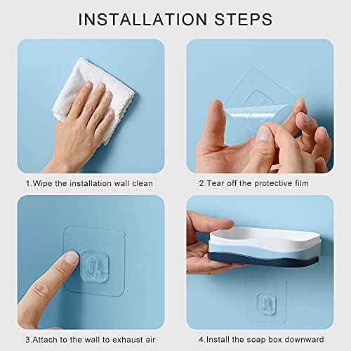 Portasapone a doppio strato staccabile, supporto