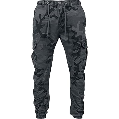 Urban Classics Grey Camo Cargo Jogging Pants Cover