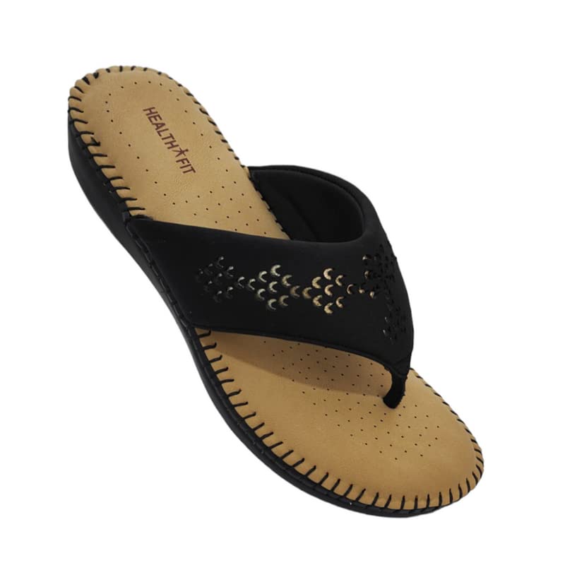 Image of HEALTH FIT Extra Soft Orthopedic Slippers /Doctor Chappal & Footwear with Memory Foam For Women Footwear
