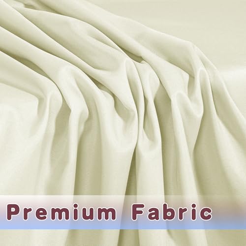 HolidayIdeas Fitted Table Covers for 6 Foot Tables - 72 x 30 Inch - 2 Pack Rectangle Beige Table Clothes Fabric Tablecloth for Folding Table, Parties, Holiday Dinner, Wedding, Trade Show by HolidayIdeas - Image 5