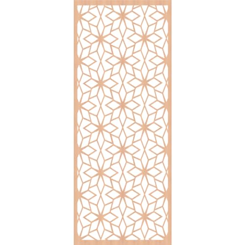 Image of 33 3 /8 inchW x 84 3 /8 inchH x 3 /8 inchT Lake Decorative Fretwork Wood Wall Panels, Alder