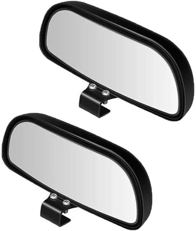 Generic Side Blindspot Mirror 2Pcs Car Blind Spot Mirror Adjustable Wide Angle Side Rear Mirrors Universal for Parking Auxiliary Clear Accessories