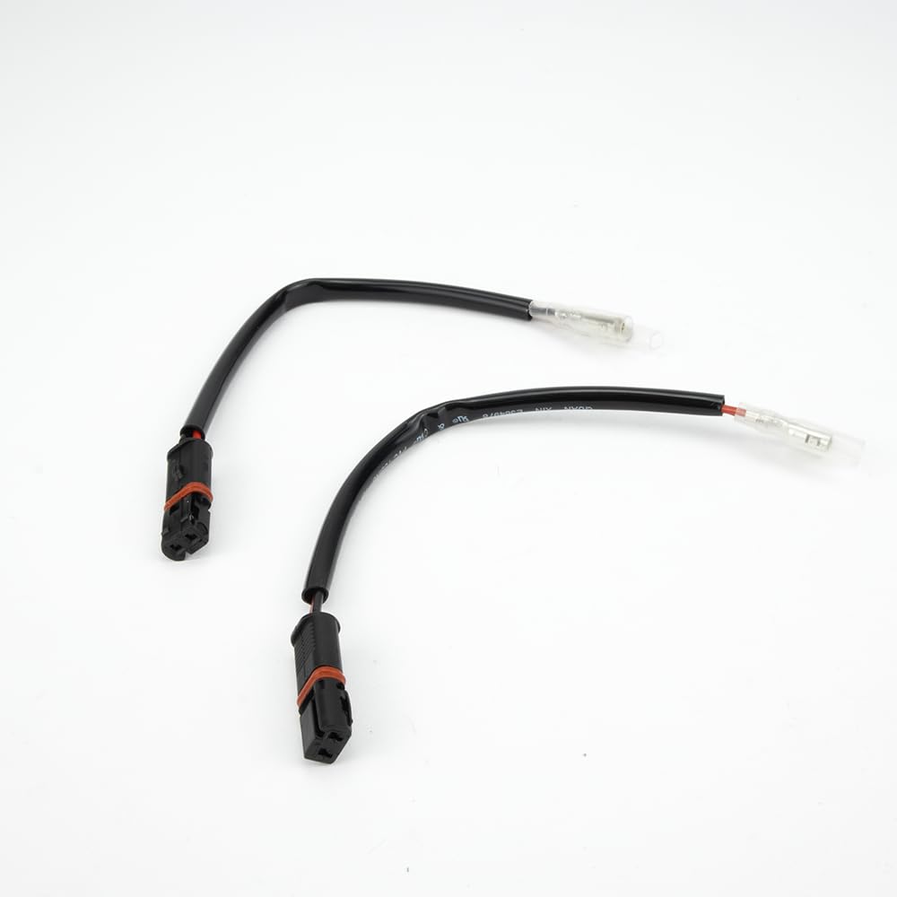 Aharon Motorcycle 12V Cable Wire Extension/Adapter for LED Turn Signal Lights | Compatible with BMW Motorcycles | Bike Indicator Blinkers | Waterproof Indicator Light Connector Plug
