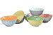 Certified International Large Cereal, Soup, or Pasta Bowls, Chelsea Collection, 6.1 Inch, Set of 6 Assorted Designs
