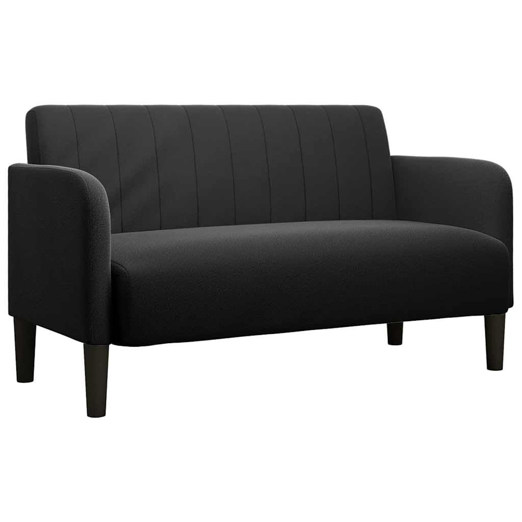 vidaXL Sofá Loveseat Terciopelo Negro 109 cm