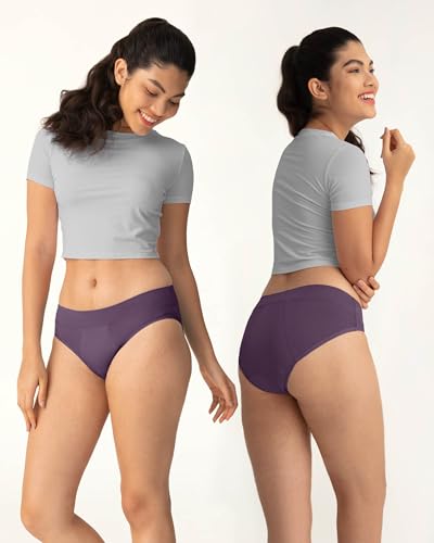 Image of Neione Period Underwear for Women Moderate Flow, Modal Hipster Panties