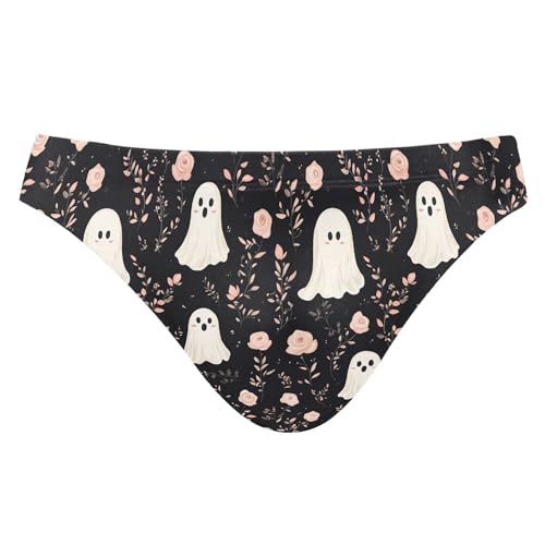 Halloween Ghosts Flowers Swim Briefs for Men Swimsuit Bikini Swimwear XXXL B0405047