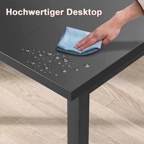 Bureau d'ordinateur stable et compact 120 cm idéal pour optimiser l'espace - 6