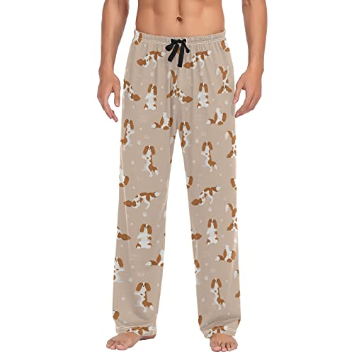 Cavalier King Charles Spaniel Men's Pajama Pants Sleepwear Lounge Pajama Bottoms
