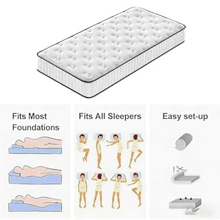 DEWINNER Matelas 140x190,Mousse 22 cm et Mousse A Mémoire Matelas,Parfait Soutien Haute Resilience Ultra Respirante,Matelas réversible à Deux Faces entièrement utilisables