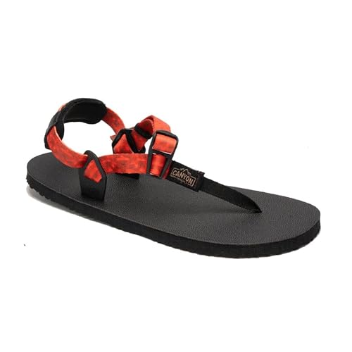 CANYON SANDALS Raptor 3 Lightweight | DURABLE TRACTION | Perfect For ROAD RUNNING Activities Water Resistant | Color Lava Kick | Size 10