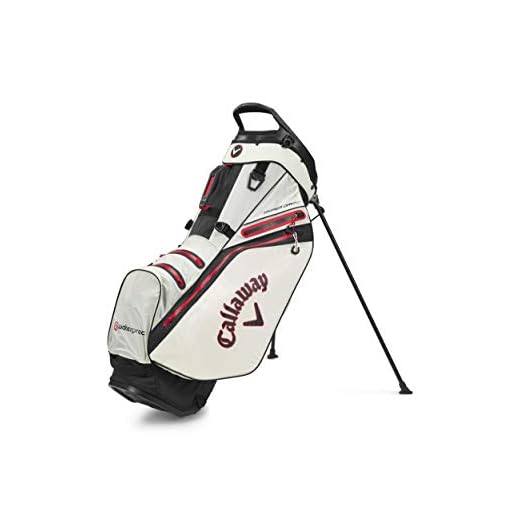 Callaway 5120170 Hyper Dry 14 Bolsa de Golf, Stone/Negro/Rojo