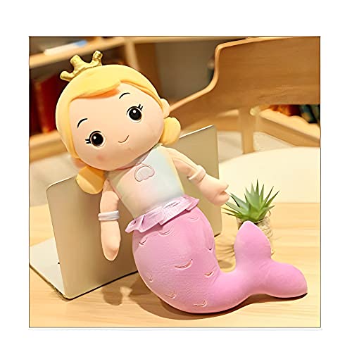 Image of Tickles Mermaid Soft Doll Stuffed Plush Animal Toy for Kids Girls Birthday Gifts (Color: Pink Size: 50 cm)