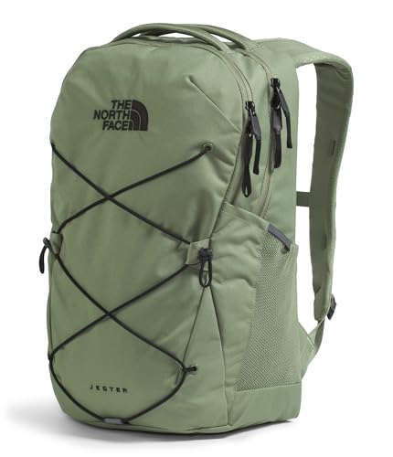 Image of The North Face Jester Everyday Laptop Backpack - Commuter Daypack, Water Repellent, Laptop Sleeve, Bark Mist /TNF Black, One Size