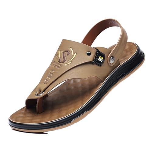 Sandalias Suaves De Verano para Fascitis Plantar para Hombre,Elegantes Zapatillas Correctoras El Dedo Gordo del Pie con Soporte El Arco,Chanclas Playa Y Viajes con Hallux Valgus(Yellow,42 EU)