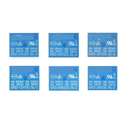 Relé T73 5V SRD-05VDC-SL-C con conmutación eficiente de 5 pines para PCB 2