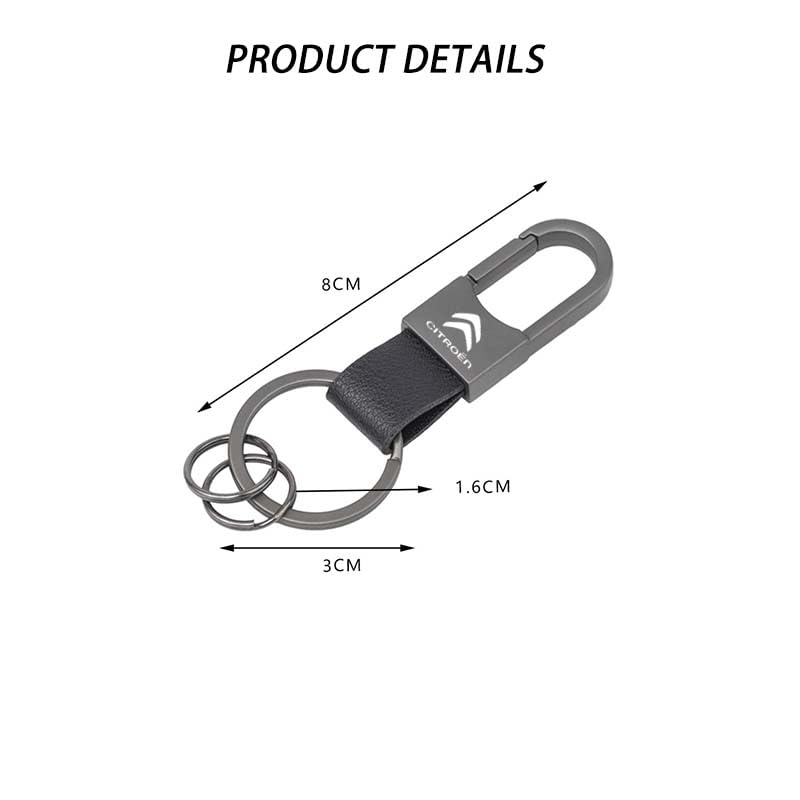 Auto Schlüsselanhänger Für Citroen C1 C2 C3 C4 C5 - Stylischer Schlüsselbund Aus Premium Material
