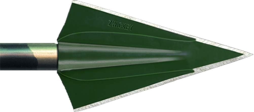 Zwickey Archery Delta 2 Blade Broadhead, Green, 135 Grain