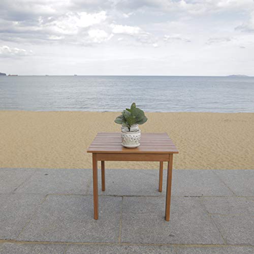 Safavieh Pat7059A Outdoor Collection Randor Natural Folding Table #TOP2