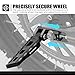 NICECNC Black Chain Tensioner Adjuster Blocks Rear Stunt Pegs Compatible with Surron light bee X/S/ L1E 6061-T6 Aluminum Foldable Chain Tensioner Compatible with Segway X160 X260 See Fitment