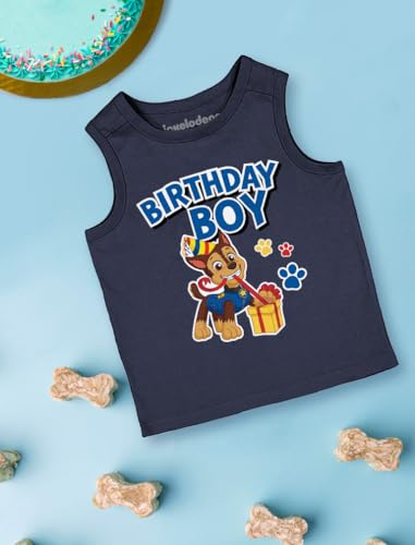 Paw Patrol Chase Birthday Boy Tank Top | Summer Gift for 2nd 3rd 4th 5th Birthday | Toddler Boys Sleeveless Shirt4