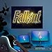 Displate Official Fallout Metal Poster Magnetic Mounting Licensed Artwork Modern Wall Decor Fallout Neon Poster 26.6x18.9 inch