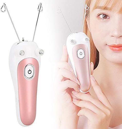 Electric Facial Hair Remover, Ladies Beauty Epilator Trimmer Facial Cotton Threading Hair for Body Facial Pull Device() Electric Facial Hair Remover, Ladies Beauty Epilator Trimmer Facial Cotton Threading Hair for Body Facial Pull Device()